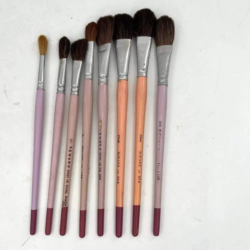 Reward Series 14 Oval Wash professional artist paint brushes